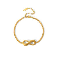 Encanto Collar de 8 caracteres con amor ilimitado pulsera pendientes para mujeres amor infinito Simple conjunto de joyería significativa regalos , estilo fresco de acero de titanio para mujer, conjunto de accesorios simples y versátil, superventas - details 5