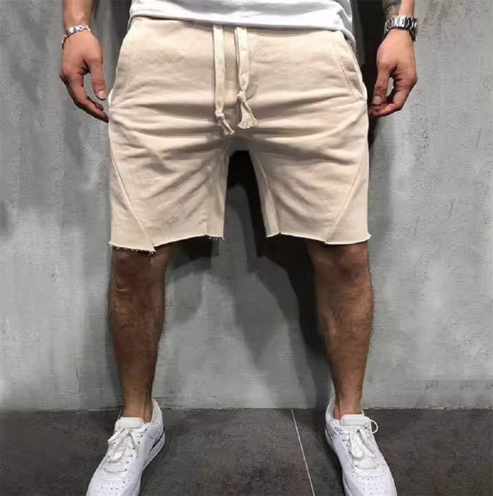 Shorts De Verano Para Hombres Moda Europea Y Americana Pantalones Deportivos Transpirables Para Correr Estilo Casual Talla Suelta - 1