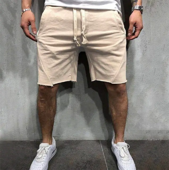 Shorts De Verano Para Hombres Moda Europea Y Americana Pantalones Deportivos Transpirables Para Correr Estilo Casual Talla Suelta - 1