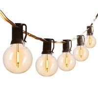 Luces De Cadena LED Globales Para Exteriores Con Bombillas De Plástico Impermeables Para Patio Jardín Trasero Y Porche 220V Con Enchufe De EU - details 6