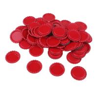 100x Tapas De Botella Redondas Coloreadas Para DIY De Collares Y Joyería Accesorios Para Cuentas De Bolas Planas 25mm - details 2