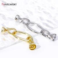 Conector De Perla Oval Platinado En Oro De 18K Para Hecho a Mano Pulseras Y Collares Cierre Suave Enchufe De Metal Para Joyería DIY - details 16