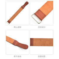 Cinturón De Afilado De Cuero Genuino Para Cuchillo De Barbería Y Navaja Fija Y Plegable Afilador De Cinturón De Pulido - details 14