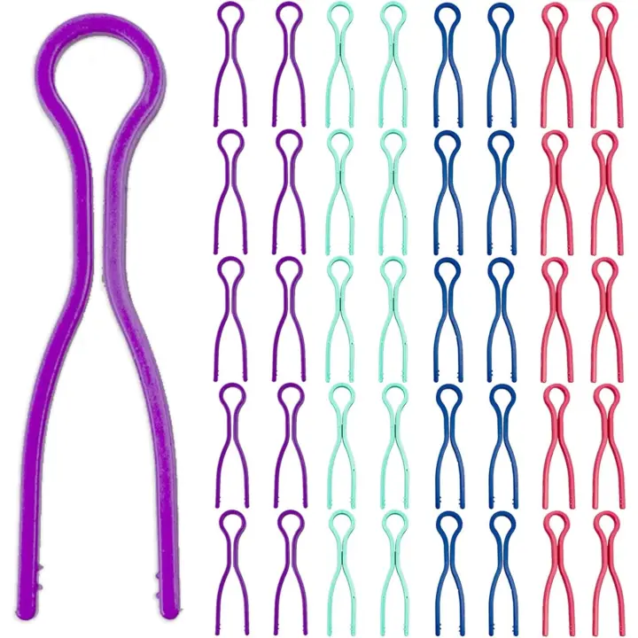 Clips de soporte de coil, accesorios de la bobina de costura Abrazaderas de compinche de Hilo para cables de Hilo (40 piezas) - 1
