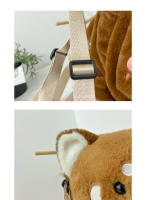 Mochila De Peluche Roja Panda Estilo Acostado Personalizable Muñeca Suave Bandolera Para Mujer Regalo De Cumpleaños Estilo Lindo Y Suave - details 7