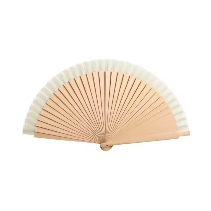 Abanico de Madera y Algodón DUBERT - Elegante accesorio de mano para refrescarte - 1