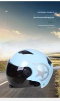 Casco de Coche de motor Eléctrico Scooter Bike Open Face media Gorra de Béisbol Anti-UV casco de Seguridad casco de Bicicleta ajustable - details 5