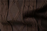 AIOPESON Cardigan De Algodón Argyle Para Hombre Estilo Casual Monosílabo De Color Sólido Moda De Invierno Chaqueta De Negocios Para Hombre - details 8