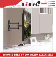 🟢 Soporte de Pared para TV LoLek con Brazo Extensible – Compatible con Pantallas de 14" a 55", Soporta hasta 50 kg – Instalación Fácil con Tornillos Incluidos – Diseño Ajustable y Resistente, Ideal para LED, LCD y Plasma 📺🔩 - details 0