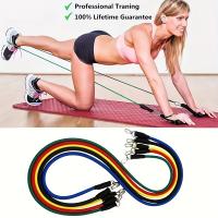 Set De 11 Piezas Bandas De Resistencia Para Ejercicio Portátil Equipo De Fitness Con Correa De Tobillo Expansor De Pecho Banda Elástica De Entrenamiento De Músculos Diferentes - details 3