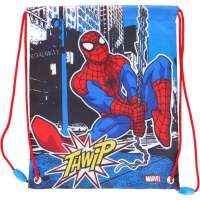 Mochila saco de cuerdas infantil Spiderman Marvel para merienda y almuerzo 30x25cm - Marvel - details 0