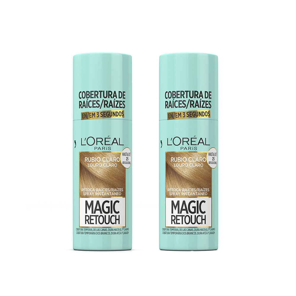 L'Oréal Paris | Magic Retouch Spray Retoca Raíces y Canas, tan concentrado que dura hasta 33 aplicaciones y se va con el primer champú 2x75ml