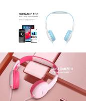 Havit H211D  Casco Especialmente Diseñado para Niños  - Auriculares Seguros para la Audicón de los mas Pequeños  por Estar Limitados a 82db y Cómodos con Micrófono, , Conexión de 3.5mm, Diseño a la Moda y Duradero - Perfecto para Música y Aprendizaje - details 1