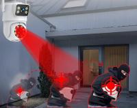 Cámara IP Solar Inalámbrica 8MP 4K Con Batería De 7800 mAh Lente Dual HD Exterior Cámara De Seguridad CCTV Con Panel Solar Tuya App - details 5