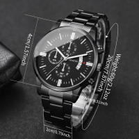 Reloj De Negocios Para Hombre Moda 3/4PCS Lujo Calendario Reloj De Cuarzo Sin Caja Material De Pulsera Y Caso De Aleación Resistencia a Agua Nula - details 13