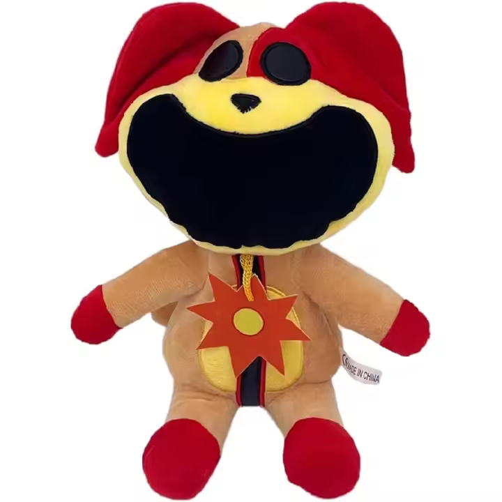 Peluche de Critters Sonrientes, divertida almohada de Critters Sonrientes para decoración infantil, adorable muñeco de acción de gato Critters Sonrientes (C) - 1