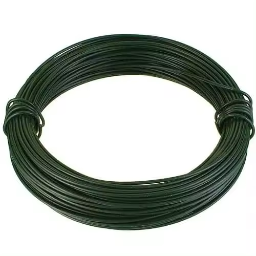 CABLEPELADO Alambre de Hierro Galvanizado, Alambra Floral, Alambre de jardín, Rollo Alambre de Acero plastificado, Alambre Atar Flexible, Alambre Bricolaje, Diámetro 2.5 mm, Longitud 25 Metros, Verde - 1