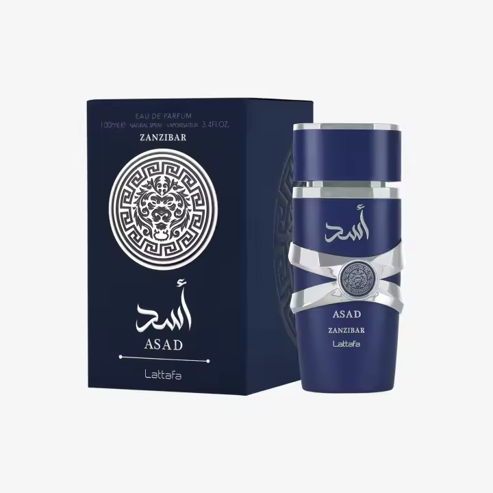Lattafa Asad Zanzibar Azul Eau De Parfum 100ml Perfume Árabe Hombre Fragancia Intensa Lujosa Lattafa Hombre Zanzibar Asad Zanzibar Lattafa Azul Perfumes Arabes Hombre Asad Lattafa Zanzibar - 1