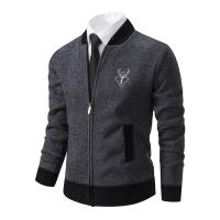 Cardigan De Punto Vintage Para Hombre Abotonado Casual De Otoño E Invierno Chaqueta De Suéter Con Cuello En V Y Mangas Completas - details 5