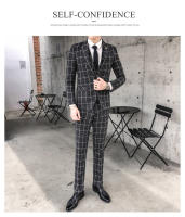 Nueva Moda Traje Tres Piezas Para Hombre Estilo Delgado Casual + Negocios Chaqueta + Pantalones Material Poliéster Adecuado Para Bodas Cuatro Estaciones - details 13