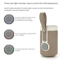 Calentador De Botella Para Bebé Portátil Con 3 Temperaturas Ajustables USB Calentador De Leche Para Viaje En Coche Seguro Y Ecológico Tamaño Medio - details 38