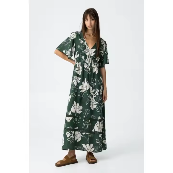 Marcas Mujer Ropa Tiffosi Tiffosi mujer Vestidos y monos  Vestido midi -Tiffosi- Magnolia verde - 1