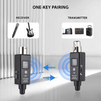 Micrófono Inalámbrico XLR Transmisor Receptor Sistema UHFWireless Para Mixer Guitarra Eléctrica Bajo 30m/98ft Transmisión 12V/48V - details 2