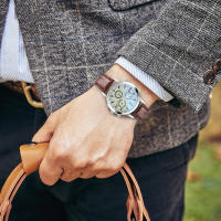 Reloj De Lujo De Cuarzo Con Dial De Acero Inoxidable Reloj Casual De Pulsera Material De Correa De Cuero Estilo Fashion & Casual - details 32