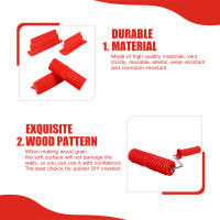 6Pcs Herramienta De Rodillo De Textura De Madera Para Pintura DIY Máquina De Pintar Paredes Goma Herramienta De Arte De Textura Para Pintura De Muebles Y Puertas - details 2