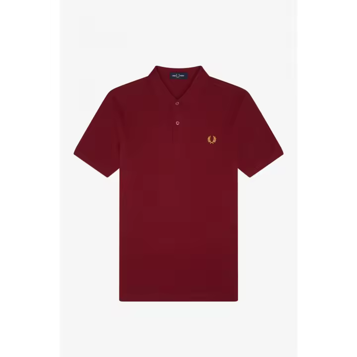Fred Perry Slim Fit Plain Polo Tawny Port Gold - 1