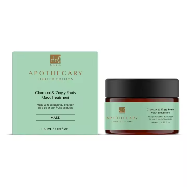 Dr.Botanicals Mascarilla Facial de Carbón y Frutas Zingy - 1