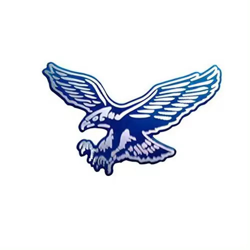 Valmoni Sport Pegatinas Coche Rosa Llama Calavera Huella águila Adhesivas Insignias Águila Azul Metalizadas - 1