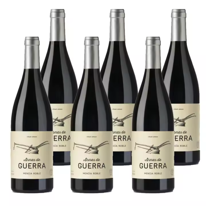 ARMAS DE GUERRA. VINO TINTO 100% MENCIA DO BIERZO. ROBLE. CAJA 6 BOTELLAS - 1