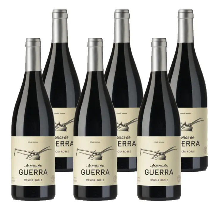 ARMAS DE GUERRA. VINO TINTO 100% MENCIA DO BIERZO. ROBLE. CAJA 6 BOTELLAS - 1