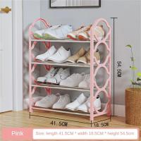 Estante Multi-Nivel Para Zapatos 4 Capas Portátil Anti-Polvo Organizador De Armario Para Dormitorio Y Puerta Armario De Zapatos - details 8