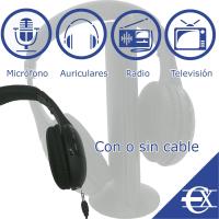 Cascos Inalámbricos Euroxanty con Soporte y Radio Integrada | Cómodo Diseño | Conexión Inalámbrica | Función de Chat - details 2