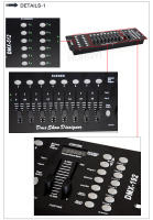 Controlador Dmx 192 para Dj, consola de iluminación de escenario, focos de cabeza móvil, RGBW, haz de lavado, 512 - details 4