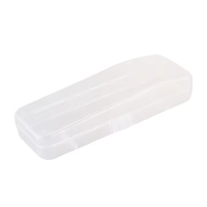 Caja de Almacenamiento de Viaje Doble Cara para Hombres Estuche de Aseo Transparente Soporte de Plástico para Equipo de Belleza - 1