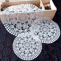 Mantelera De Encaje Con Bordado De Flores Resistente Al Calor 20/30/40cm Cojín Para Taza Decoración De Hogar Para Bodas Y Fiestas Moderno - details 3