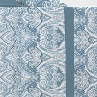 CARPE DIEM Sabanas Invierno térmicas de Coralina Estampadas, Doble Cara Térmica Mod. PAISLEY Azul para Cama 90,105,135,150 y 180 .Gramaje 200 gr/m extra suave - details 1