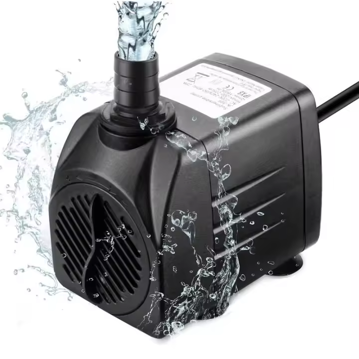 ZP Mini Bomba De Agua, Bomba De Agua Sumergible 25W 1800l/H 220V 1,5 m Motor Sumergible Sin Escobillas Bomba Ajustable Para Fuentes De Mesa, Estanques De Acuario, Jardines Acuáticas Y - 1