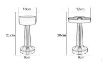 Lámpara De Mesa Retro LED Recargable Luz Nocturna Decorativa Para Dormitorio Sala De Estar Café Iluminación De Camping - details 0