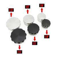 Tapa De Tanque De Aceite Y Agua De Aluminio Universal OD 1' 1.5' 2' Para Radiador Y Reservorio De Radiante Tapas De Tanque De Combustible - details 1