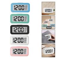Reloj De Alarma Digital LCD Con Calendario Y Termómetro Para Escritorio Decoración De Oficina Y Viaje Reloj Inteligente Para Estudiantes Presente - details 3