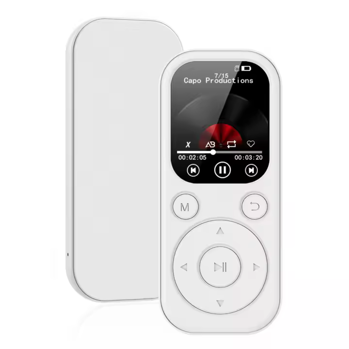 Nuevo Reproductor MP3 Ultra-Fino 1.8 Pulgadas 500mah Portátil Walkman Bluetooth 5.4 Compatible Con Lectura De Libros Grabación FM Radio Y Música - 1