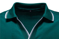 Camisa Polo De Cuello V AIOPESON Para Hombres Color Sólido Manga Corta Estilo Clásico Ropa Masculina Verano 2022 Anti-Pelusa - details 16
