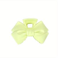 Pinza Para El Cabello De Moda Para Mujeres Accesorio Colorido De Lazo Pinza De Tiburón Para Cola De Caballo Estilo Sólido - details 6