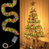 Guirnalda De Navidad Dingion De 16 Pies Con LED Y Metálico Brillante Decoraciones Colgantes Para Fiesta De Navidad Interior - details 1