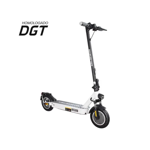 Mascooter s2 patinete electrico motor 400w - homologado dgt - autonomia hasta 30km - carga maxima 100kg - ruedas 10” - color blanco/negro - 1