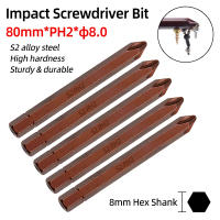 Juego De 3 Piezas De Brocas De Destornillador Eléctrico Con Efecto Cruzado Y Imán 8mm De Rosca Phillips S2 PH2 Herramientas Multifuncionales De Acero De Aluminio - details 0